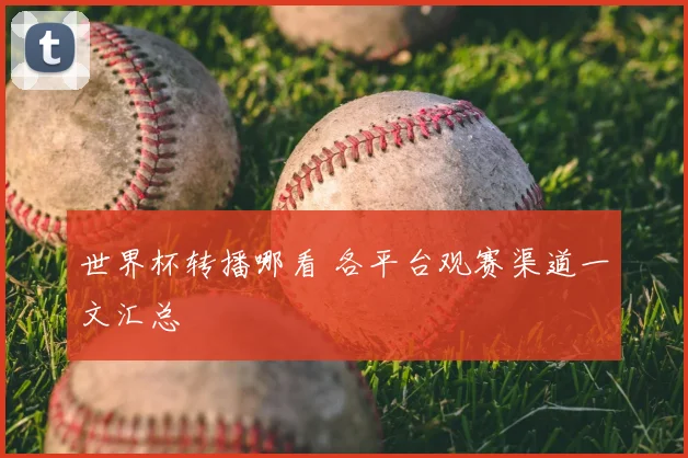 世界杯转播哪看 各平台观赛渠道一文汇总